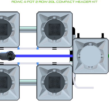 ALIEN RDWC 4 Pot 2 Row Kit