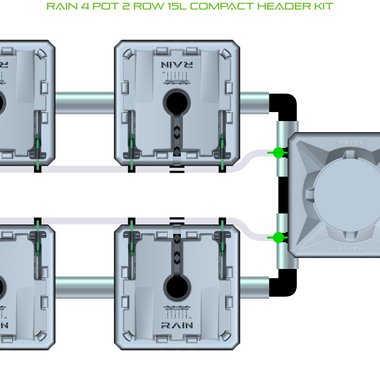 ALIEN RAIN 4 Pot 2 Row Kit