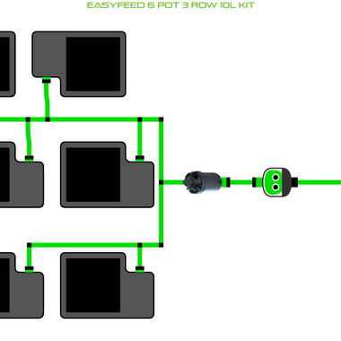 ALIEN EasyFeed 6 Pot 3 Row Kit