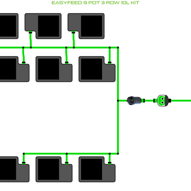 ALIEN EasyFeed 9 Pot 3 Row Kit