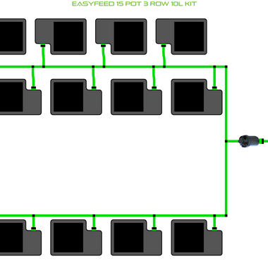 ALIEN EasyFeed 15 Pot 3 Row Kit