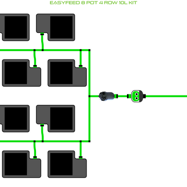 ALIEN EasyFeed 8 Pot 4 Row Kit