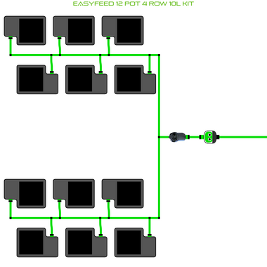 ALIEN EasyFeed 12 Pot 4 Row Kit