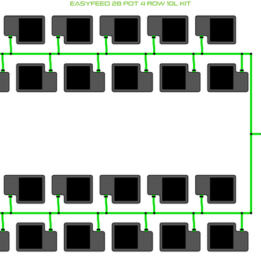 ALIEN EasyFeed 28 Pot 4 Row Kit