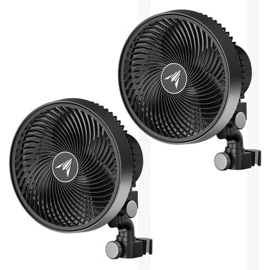 AC Infinity CLOUDRAY S9 2-Pack, Grow Tent Clip Fan 9" with 10 Speeds and Dynamic Wind