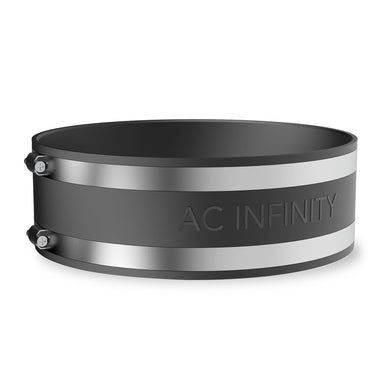 AC Infinity Noise Reduction Clamp, Duct Coupler 8" with Stainless Steel Clamps