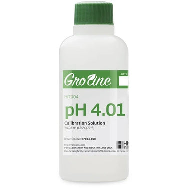Hanna GroLine pH 4.01 Calibration Buffer — 230 mL
