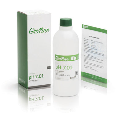 Hanna GroLine pH 7.01 Calibration Buffer — 500 mL