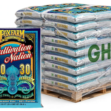 Pallet of FoxFarm Cultivation Nation 70/30 2 cu ft bags