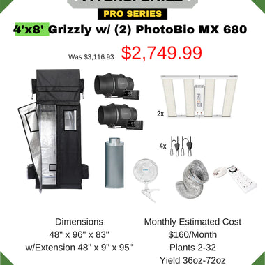 Copy of 4'x8' Grizzly w/ (2) photoBio MX 680