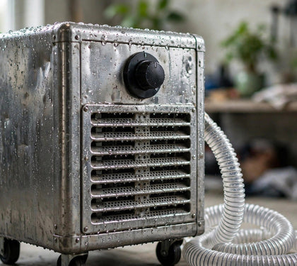 Commercial dehumidifier in a clean grow space — dehumidifier sizing explained, from Green Harvest Hydroponics