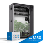 AC Infinity AI Cultivator 2-Plant Kit, Grow Tent System PRO 2x4 with Athena® Blended Starter Kit