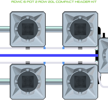 ALIEN RDWC 6 Pot 2 Row Kit