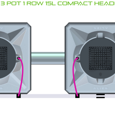 ALIEN AERO 3 Pot 1 Row Kit
