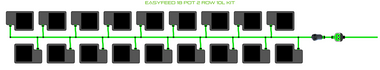 ALIEN EasyFeed 18 Pot 2 Row Kit