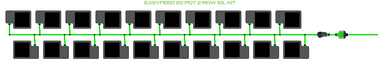 ALIEN EasyFeed 20 Pot 2 Row Kit