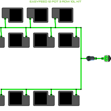 ALIEN EasyFeed 12 Pot 3 Row Kit