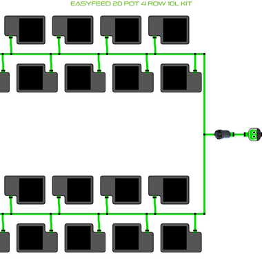 ALIEN EasyFeed 20 Pot 4 Row Kit