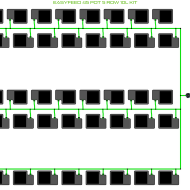 ALIEN EasyFeed 45 Pot 5 Row Kit