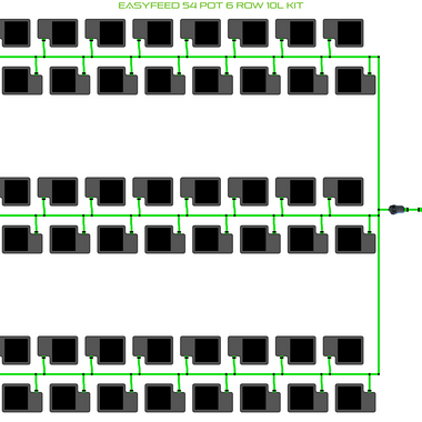 ALIEN EasyFeed 54 Pot 6 Row Kit