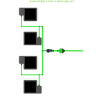ALIEN EasyFeed 4 Pot 4 Row Kit