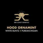 3RD COAST Hood Ornament (WHITE RUNTZ X PUREMICHIGAN) REG