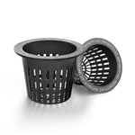 AC Infinity Mesh Net Cups 3", Slotted Pots with Wide Lips, 25-Pack