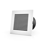 AC Infinity Wall-Mount Duct Grille Vent 4" White Plastic