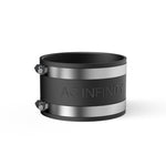 AC Infinity Noise Reduction Clamp, Duct Coupler 4" with Stainless Steel Clamps