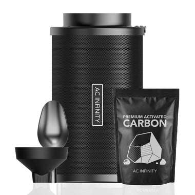 AC Infinity Refillable Carbon Filter Kit 8" with Extra Charcoal Refill