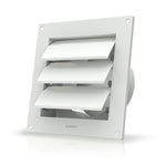 AC Infinity Wall Mount Duct Shutter 6" White Steel