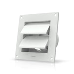 AC Infinity Wall Mount Duct Shutter 4" White Steel