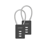 AC Infinity Combination Lock, Flexible Steel Cable Loop, 2-Pack