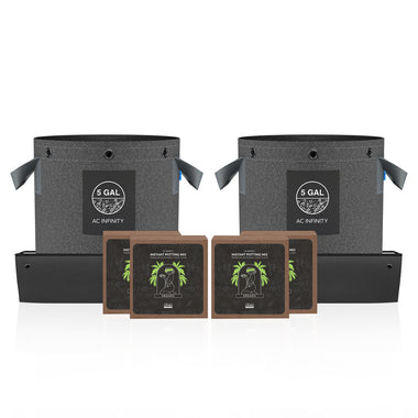 AC Infinity Instant Potting Mix Kit, 2-Plant Starter Set