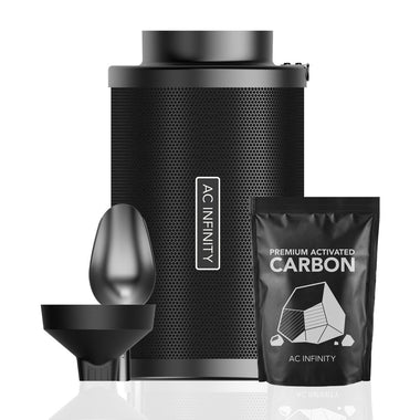 AC Infinity Refillable Carbon Filter Kit 6" with Extra Charcoal Refill