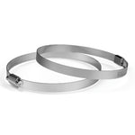 AC Infinity Duct Clamps 4", Rustproof Stainless Steel, 2-Pack