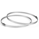 AC Infinity Duct Clamps 10", Rustproof Stainless Steel, 2-Pack