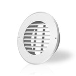 AC Infinity Wall-Mount Duct Grille Vent 6" White Steel
