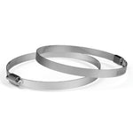 AC Infinity Duct Clamps 6", Rustproof Stainless Steel, 2-Pack