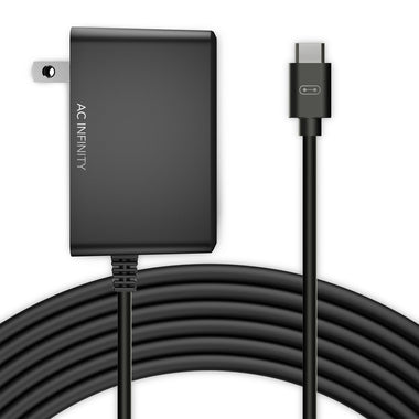 AC Infinity UIS Power Adapter, Outlet Plug with Charger Cable Cord