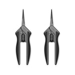 AC Infinity Ergonomic Pruning Shear 6.6”, Stainless Steel Straight-Blades 2-Pack