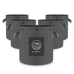 AC Infinity Heavy Duty Reusable Fabric Pots, 7 Gallon, 5-Pack