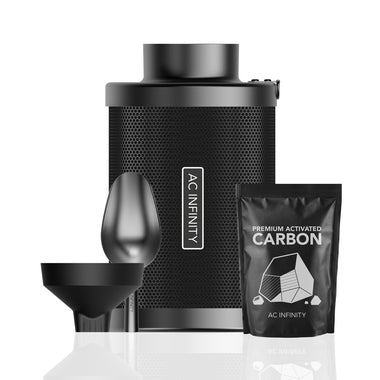 AC Infinity Refillable Carbon Filter Kit 4" with Extra Charcoal Refill