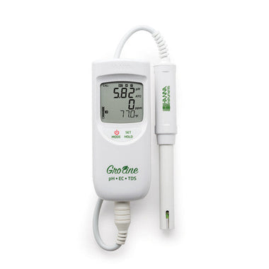 Hanna GroLine Portable pH/EC/TDS/Temp Meter (HI9814)