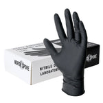 Black Nitrile Powder-Free Laboratory Gloves (100 ct)