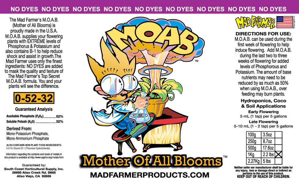 Mad Farmer Mother Of All Bloom 500g – Green Harvest Hydroponics
